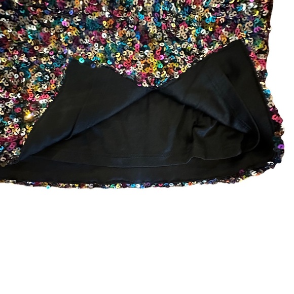 NWT | SO | Women’s Sparkling Sequin Mini Skirt - Size L - Picture 5 of 9